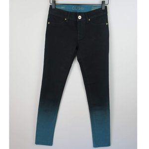 DL1961 Emma Ombre Coated Skinny Legging Jeans in Bali sz 24